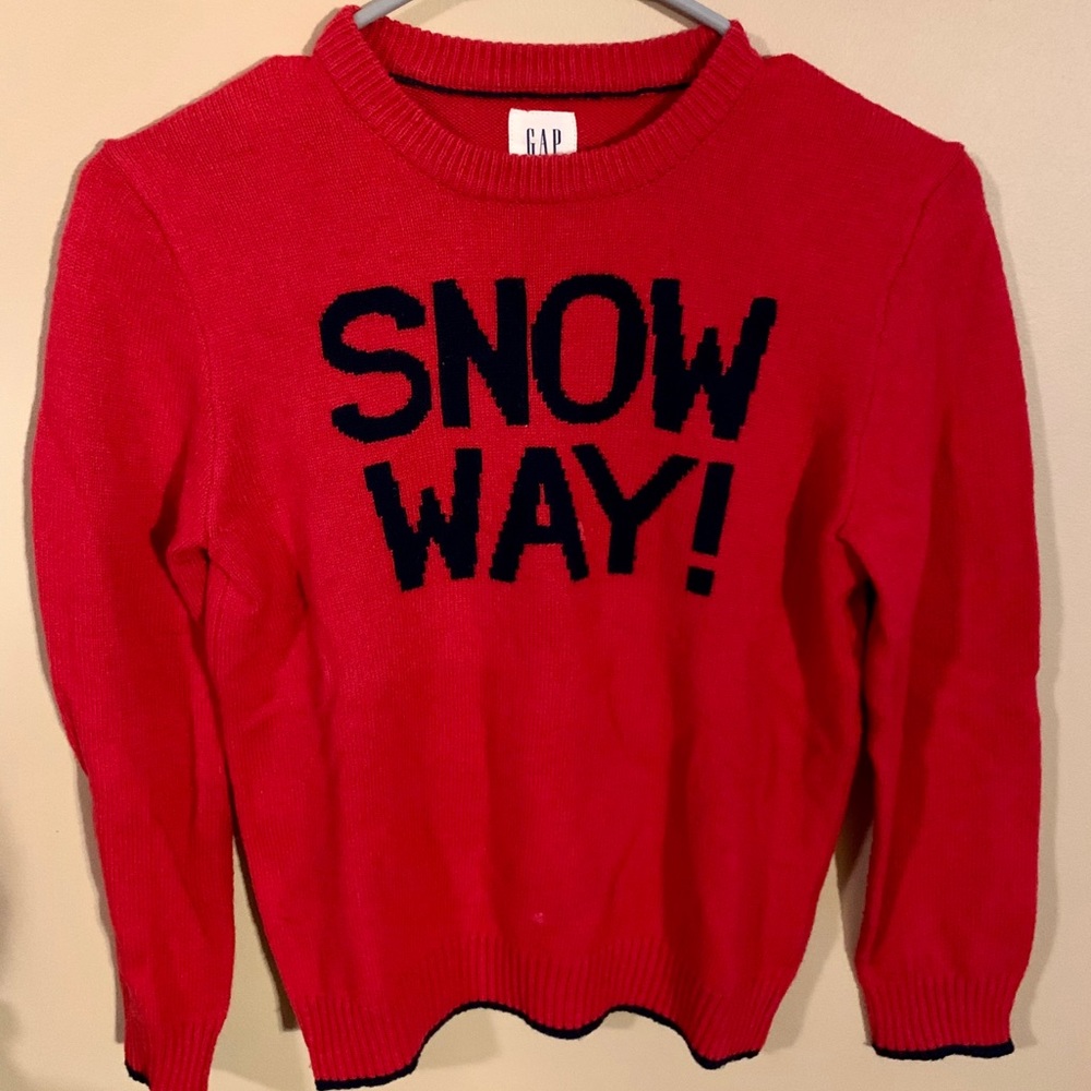 Gap snow day wool sweater. Size 10